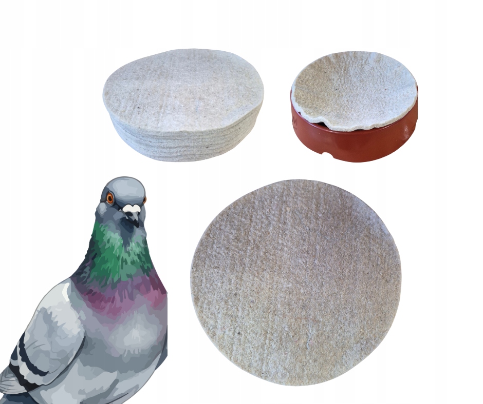 WKŁADKA JUTOWA DO MISEK LĘGOWYCH DLA GOŁĘBI WKŁAD 23 CM-ZESTAW 50 SZTUK