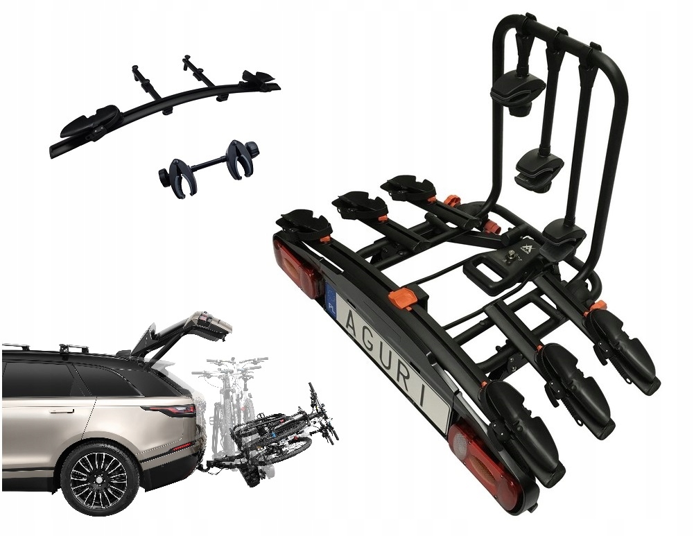 

Bagażnik rowerowy hak Aguri Active Bike 4 rowery