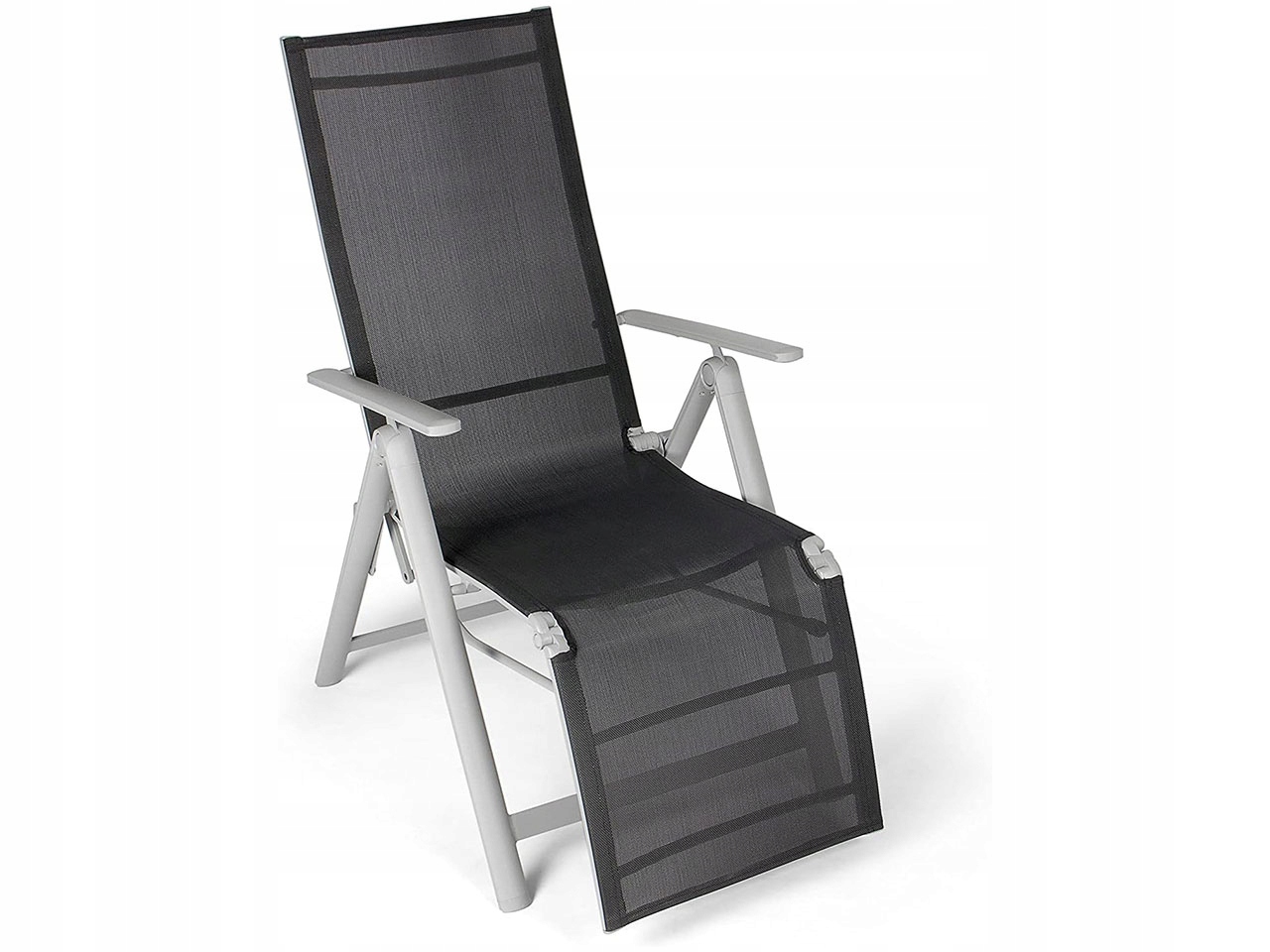 Záhradné kreslo Vanage čierna/sivá VG-0284