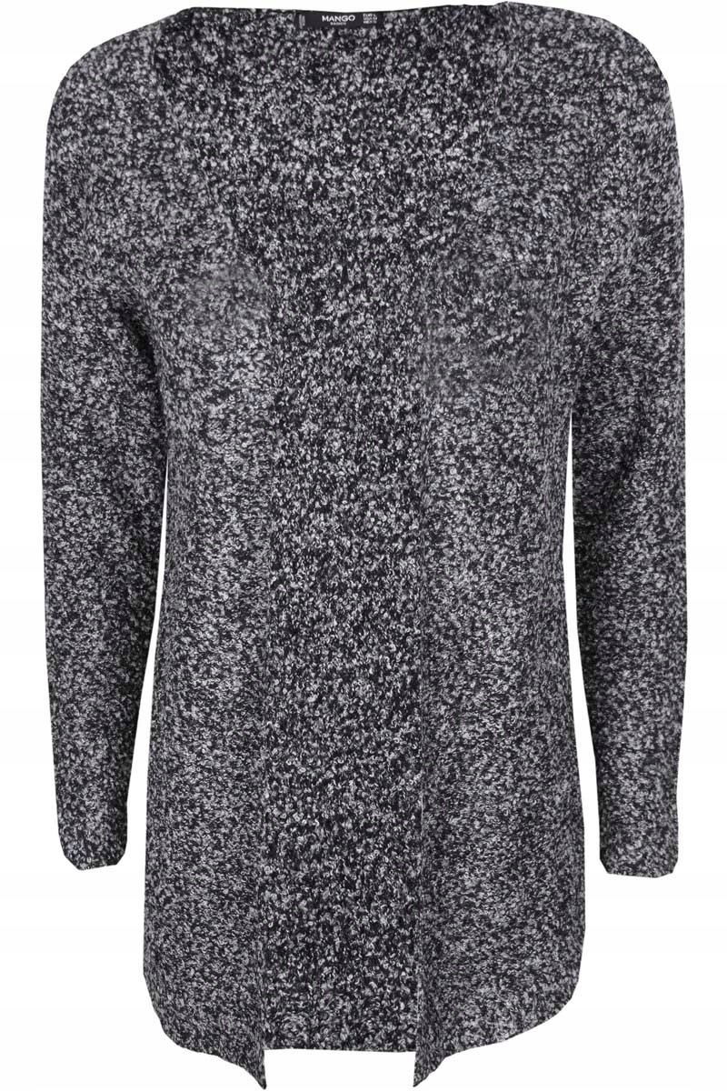 

Mango Grafitowy Czarny Melanż Narzuta Sweter XL 42