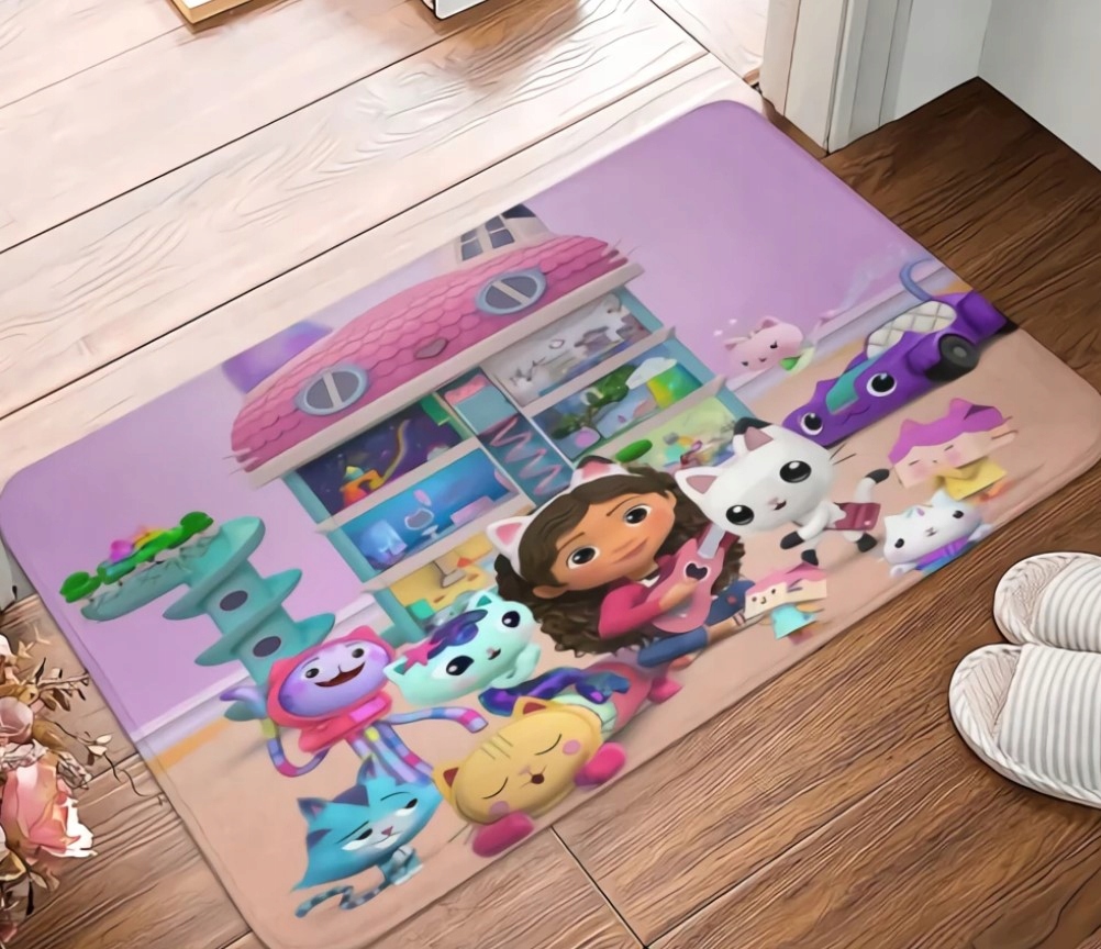 

Miękki Dywanik Koci domek Gabi koty antypoślizgowy