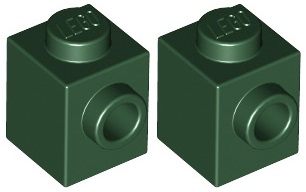 

Lego Klocek 1x1 Wypust C. Zielony 87087/6055222 x2