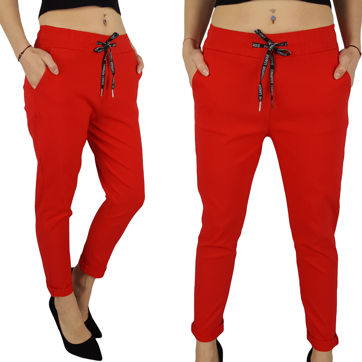 

#elastyczne - Spodnie - Damskie - Cygaretki Kolory