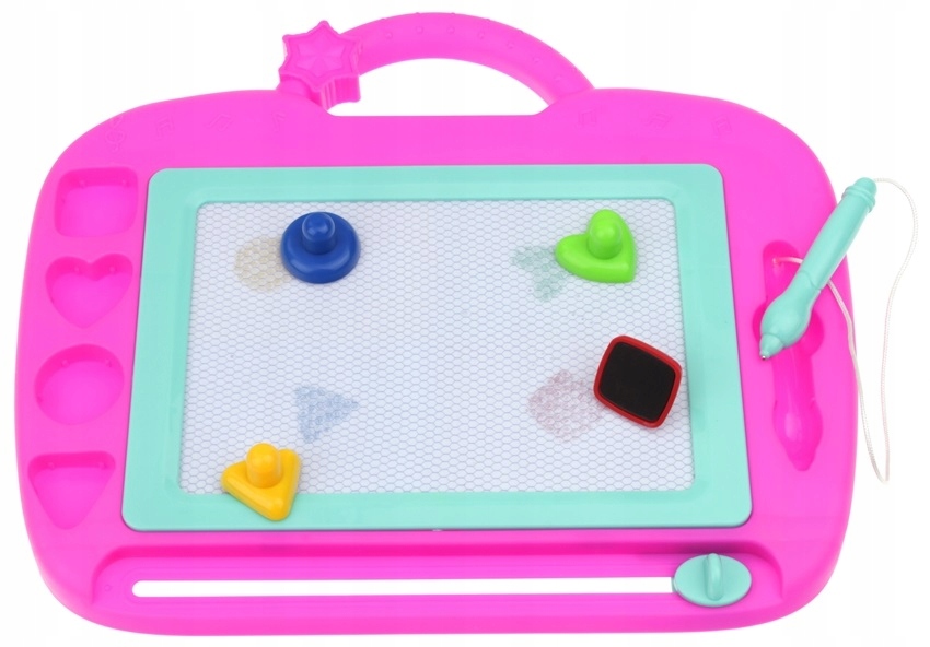 Znikopis Tablica Magnetyczna Kolorowa do Pisania Malowania Stempelki Wiek dziecka 3 lata +