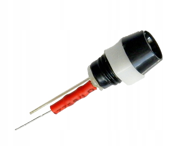 

kontrolka Led 5mm 12V czerwona oprawka czarna