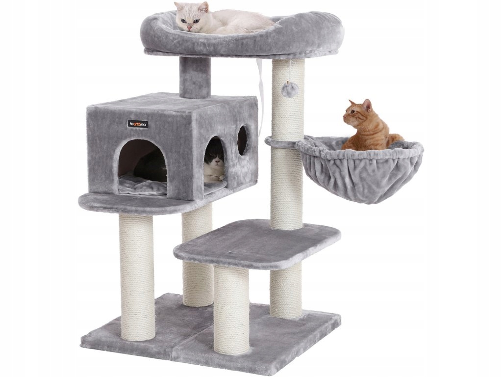 Levně Škrabadlo Mráček XL, sv. šedé, 70x60x112 cm