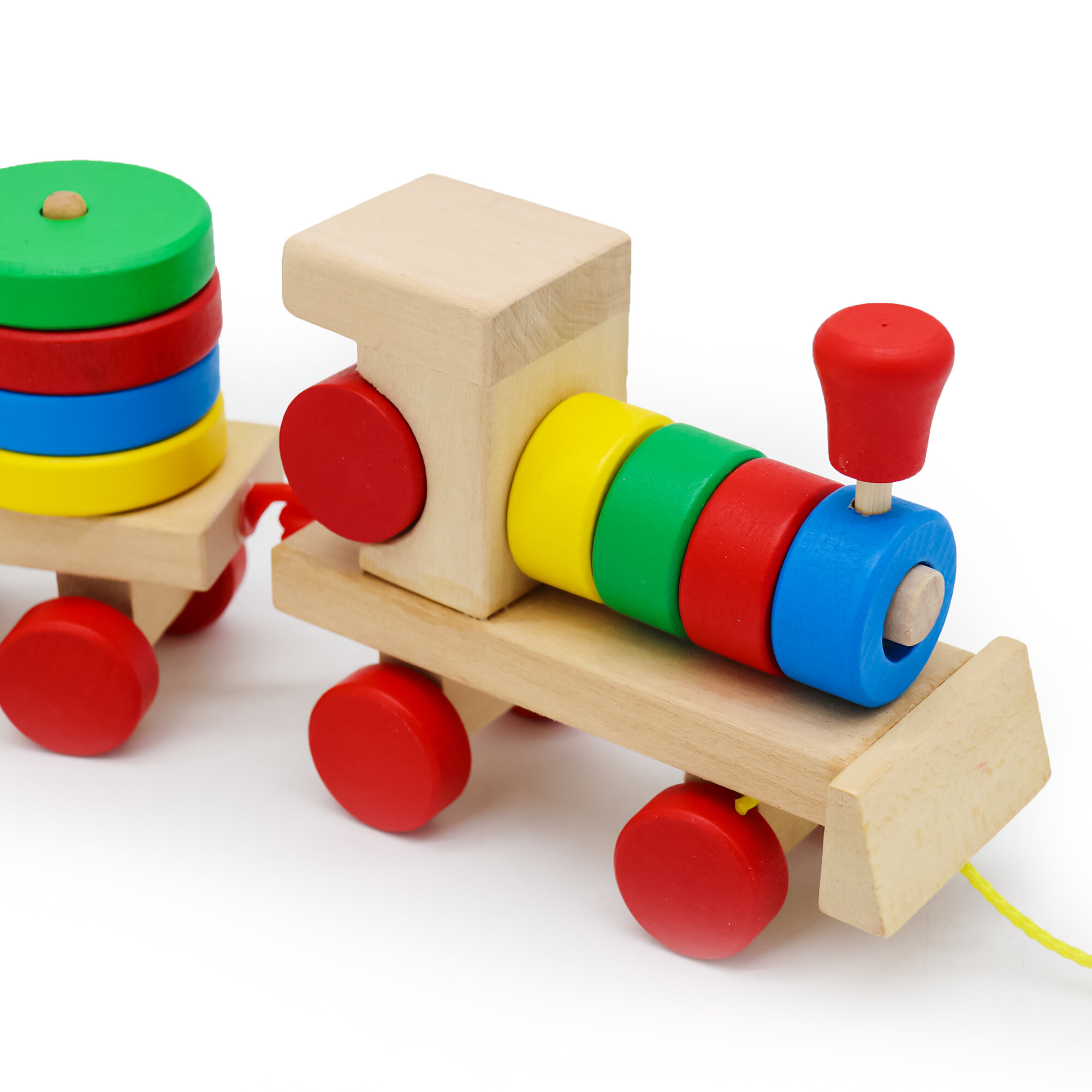 DREWNIANY POCIĄG KINDERLLY SORTER Z KLOCKAMI UKŁADANKA LOGICZNA Kod producenta 16702