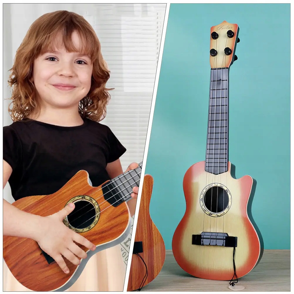 Mini zabawki dla dzieci symulacja gitary maluch 4 sztuki