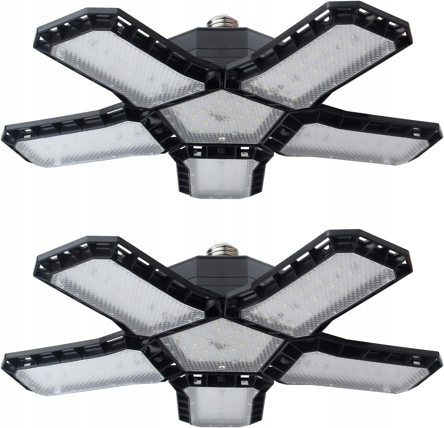 Led Garážová Lampa E27 120W 12000LM 5 Nastavitelných Panelů
