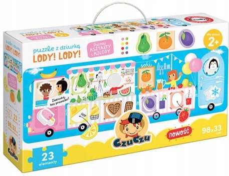 

Czuczu Puzzle Z Dziurką Lody Kształty I 2+