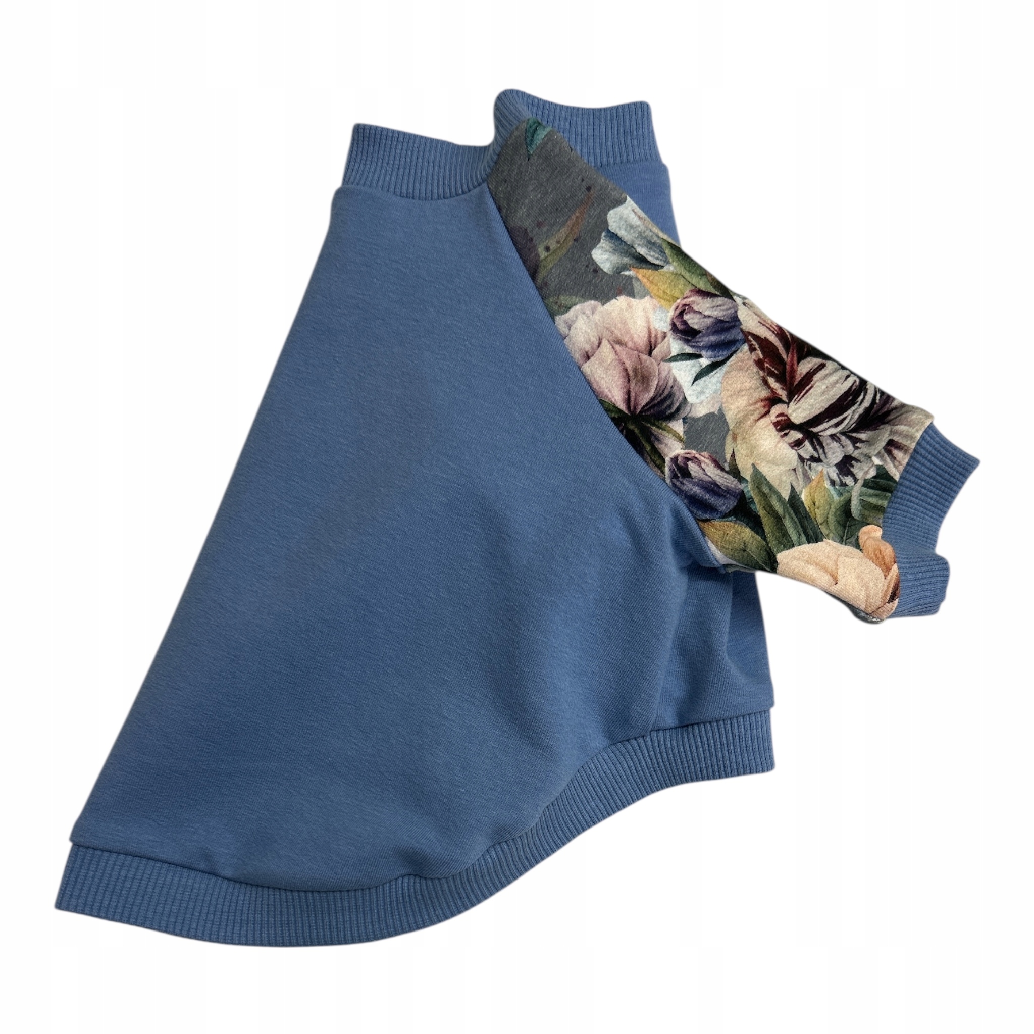 Levně Mikina pro psa s ozdobným raglánovým rukávem Květiny XL