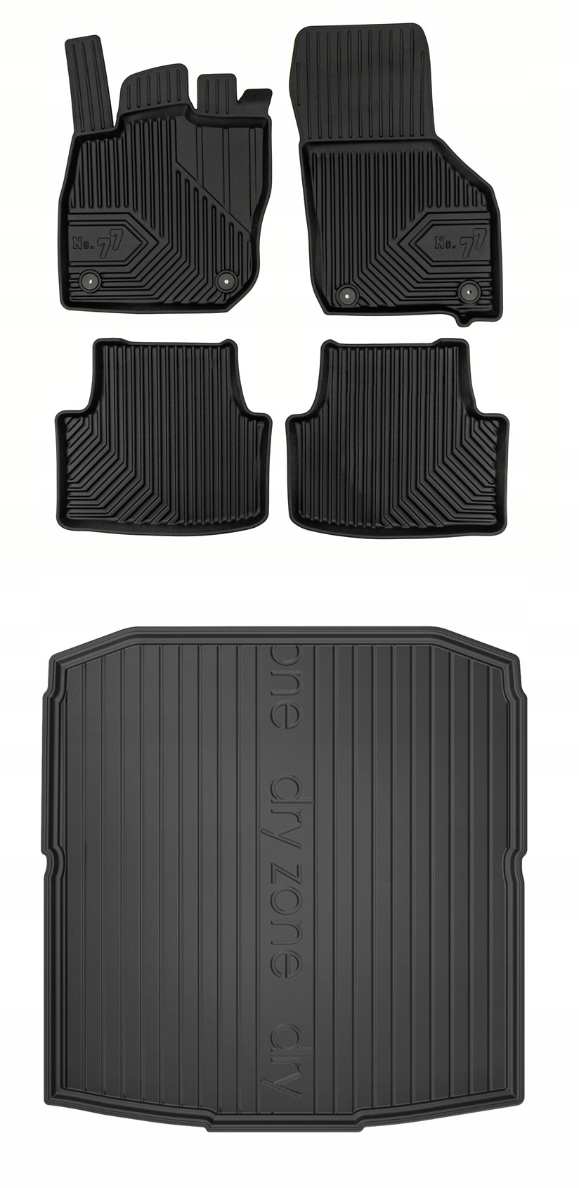 Set 77 Koberce a rohože Škoda Octavia 4 Mhev Liftback od roku 2019