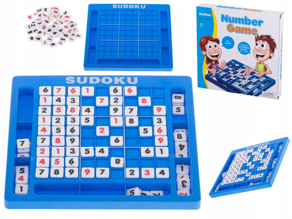 

Gra logiczna umysłowa sudoku liczbowa łamigłówka