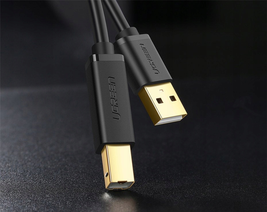 Kabel Ugreen USB - USB Typ B do drukarki, długi 3m Długość kabla 3 m