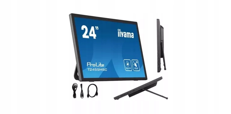 Monitor Dotykowy 24" Iiyama Prolite T2455MSC-B1 Fhd Ips Led Hdmi