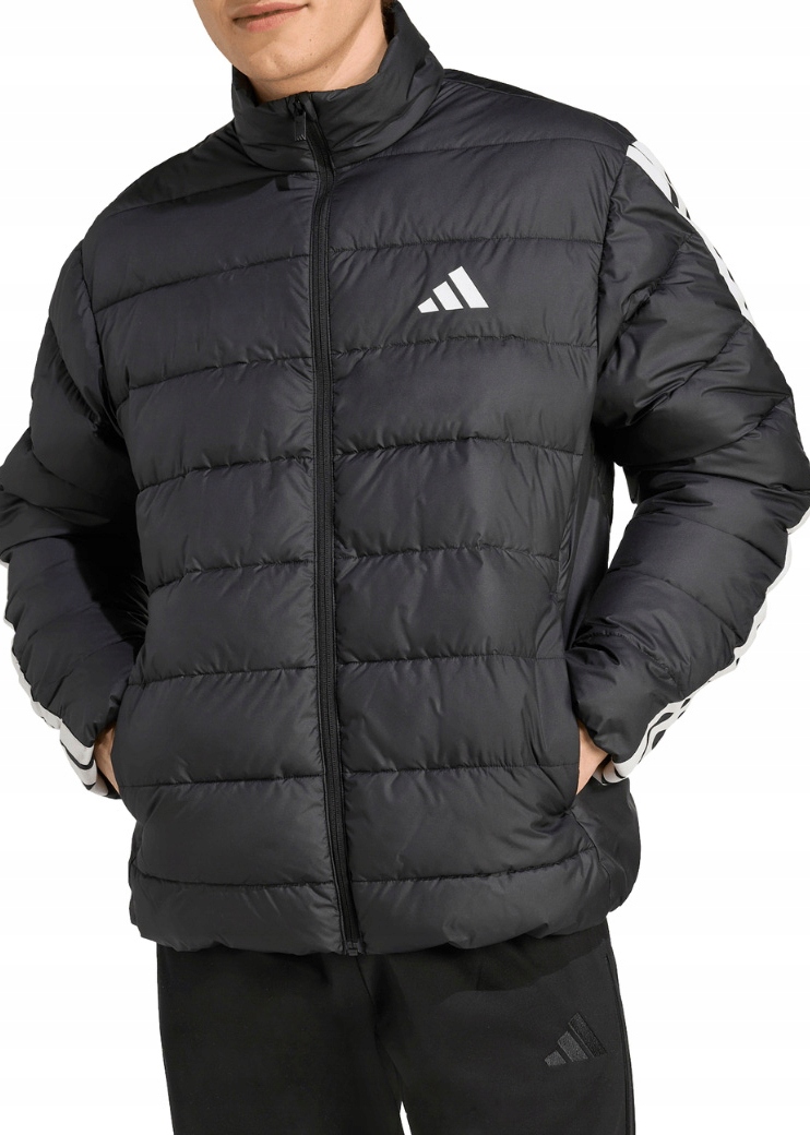 Pánská péřová zimní bunda adidas teplá prošívaná černá Climawarm vel. S