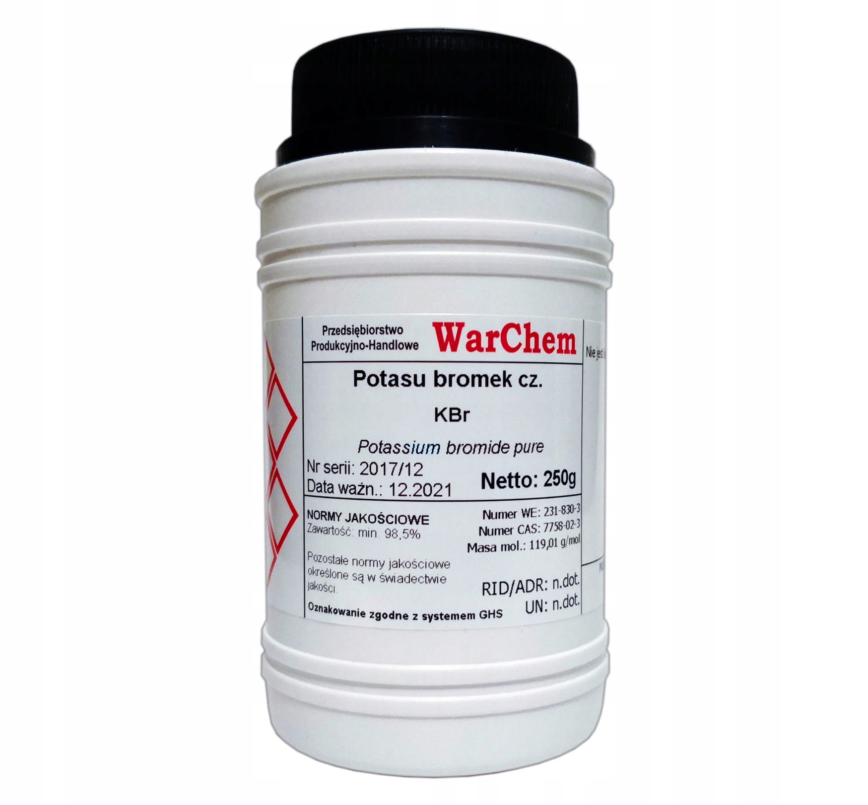 

Bromek Potasu 250g Warchem [50725]