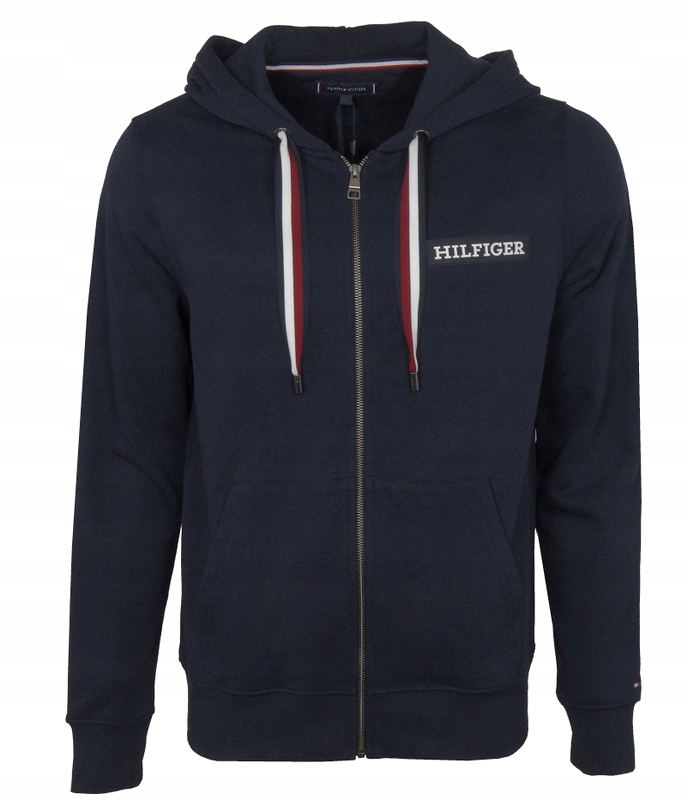 Tommy Hilfiger pánská mikina s kapucí, rozepínací, tmavě modrá, M