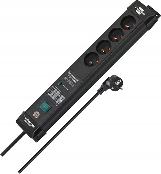 Brennenstuhl Premium-Line 1951144400 4 gniazda 3m Czarny