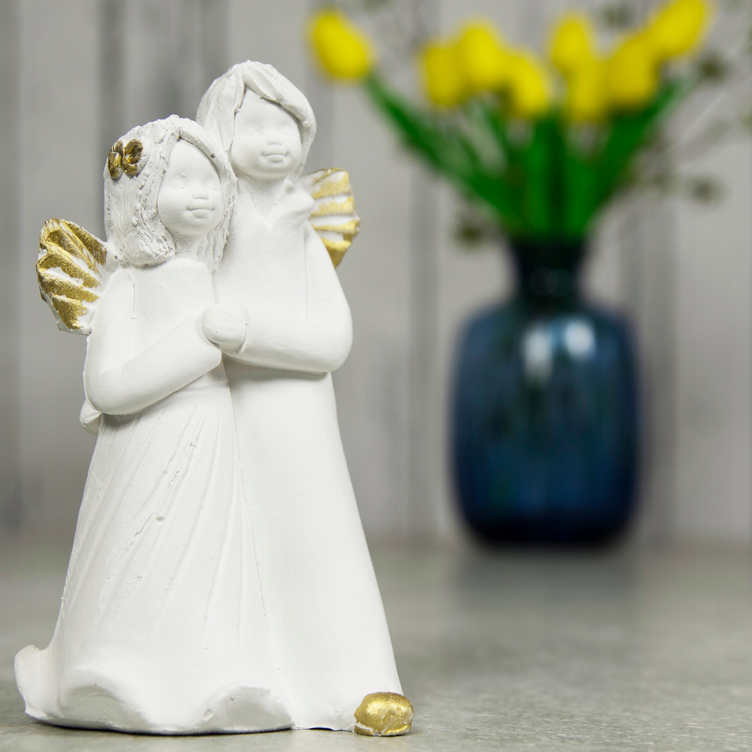 ANIOŁEK ANIOŁKI PREZENT CHRZEST KOMUNIA ŚLUB Wysokość produktu 9.5 cm