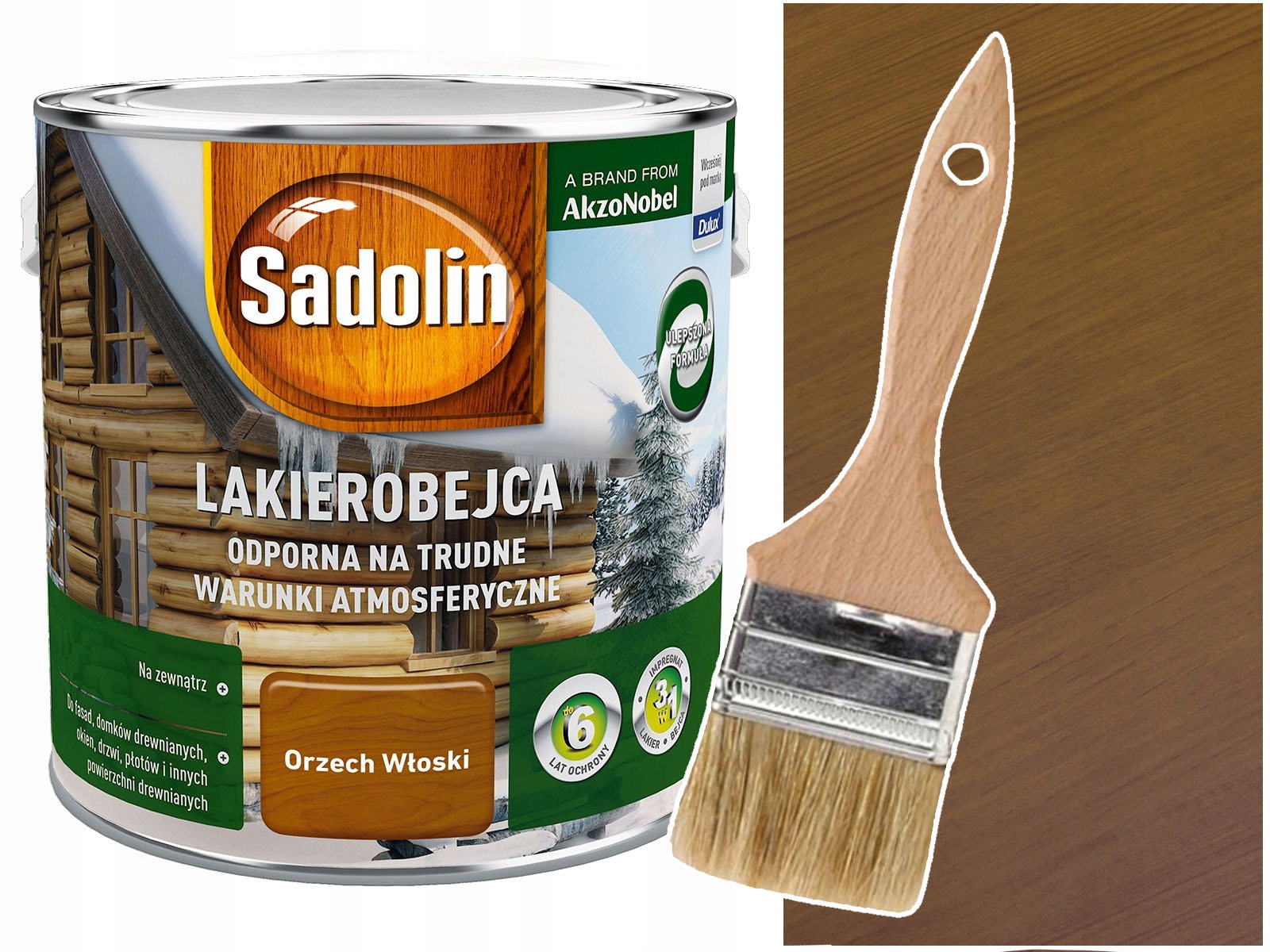 

Sadolin Lakierobejca Odporna Orzech Włoski 0,75L