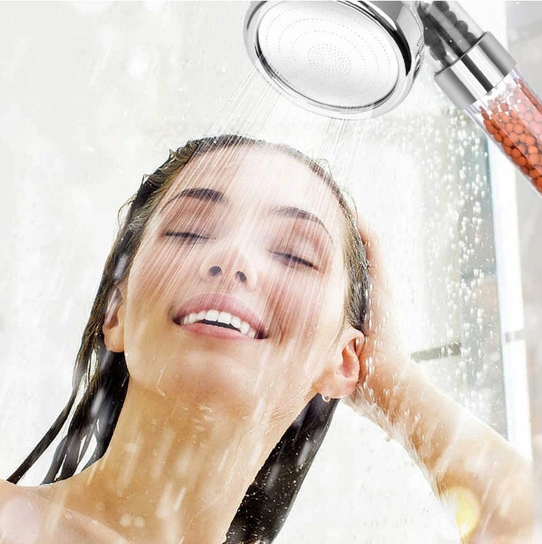 GŁOWICA PRYSZNICOWA Z FILTR OSZCZĘDZAJĄCA WODĘ SŁUCHAWKA PRYSZNICOWA 3TRYBY Marka bez marki