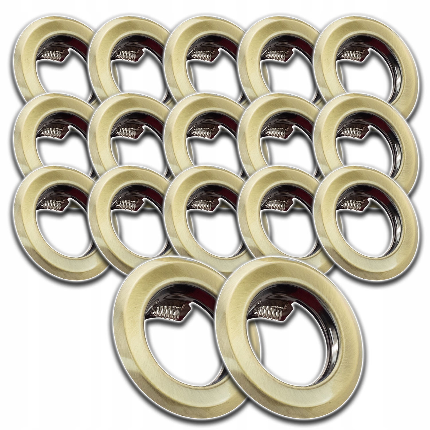 17 x Kulatá Stropní Objímka Stropní Očko Podomítkové Kolo Hliníková Mosaz