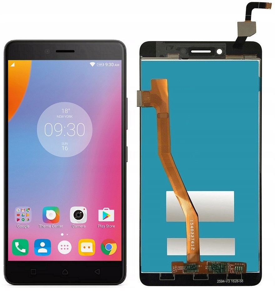 

Lenovo K6 Note Ekran LCD + Dotyk + Czarny K53A48