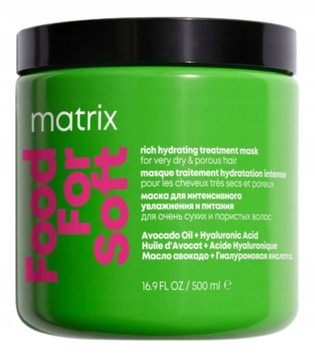 Matrix Food for soft intensywnie nawilżająca maska do włosów suchych 500ml