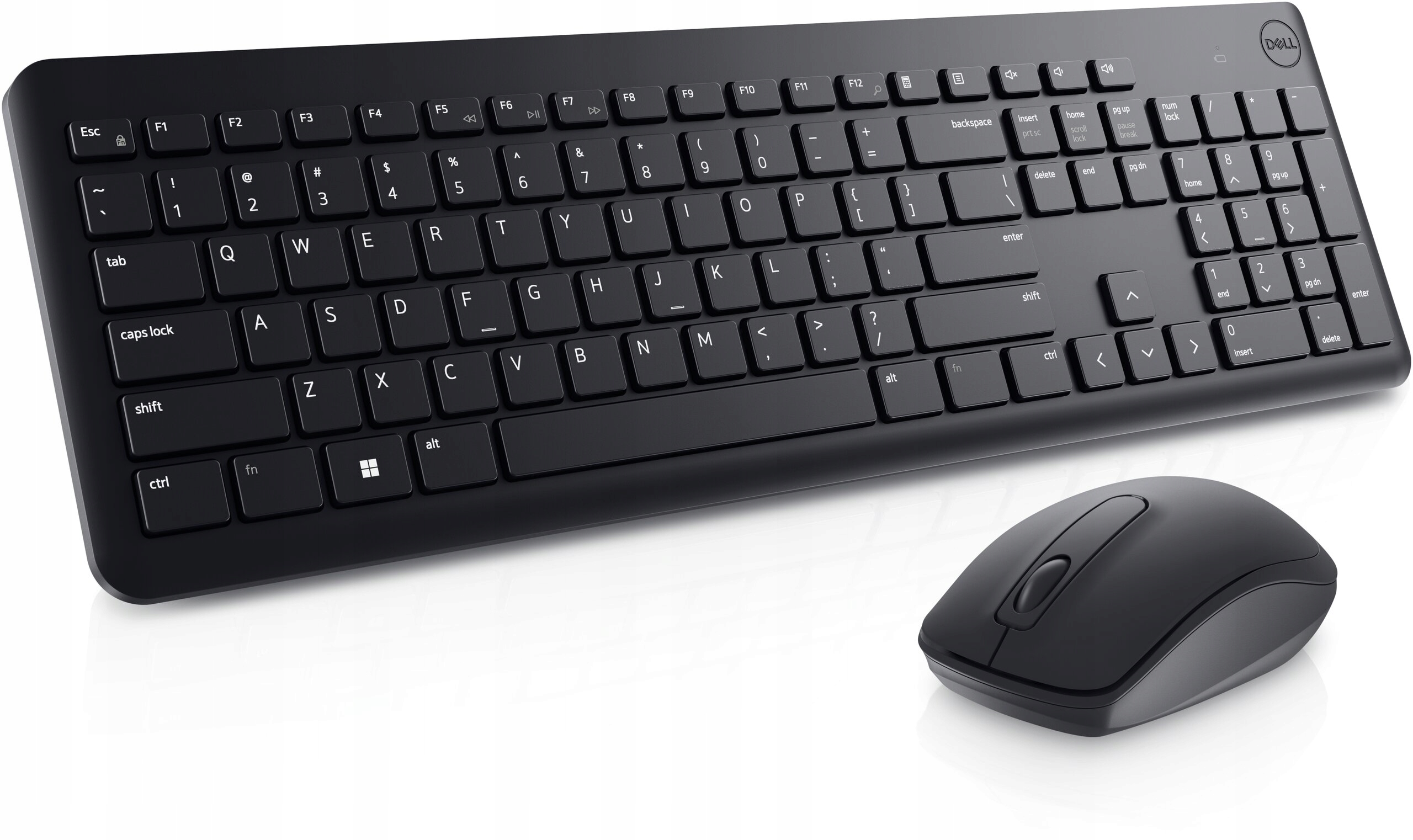 Zestaw klawiatura i mysz Dell czarny KM3322W KM3322W-R-INT 057N9K