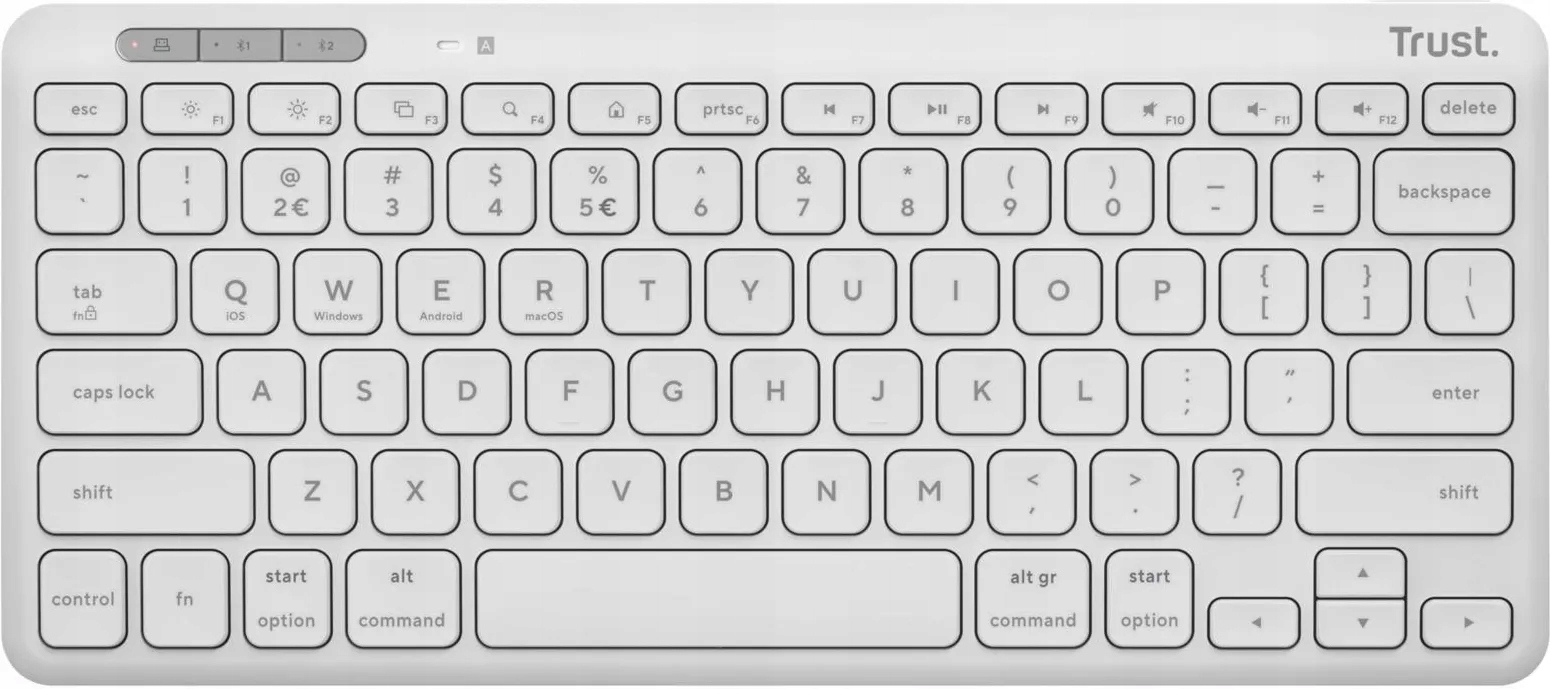 Klawiatura Bluetooth Radio Usb Trust Lyra Bezprzewodowa Kompaktowa