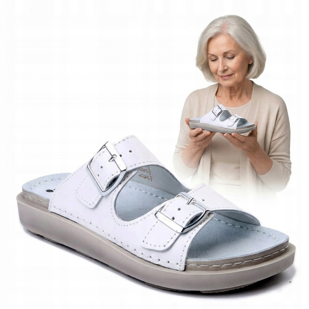 Skórzane Klapki Ortopedyczne Laczki Dr Orto 179D001 Zdrowotne 37