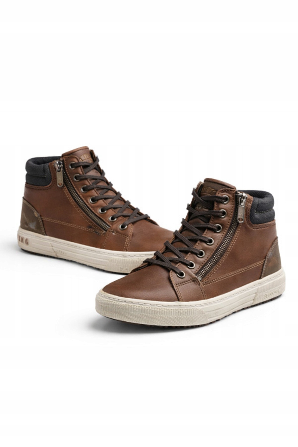 Mustang Pánské Hnědé Kotníkové Boty Se Zipem A Kožešinou 40 I4C