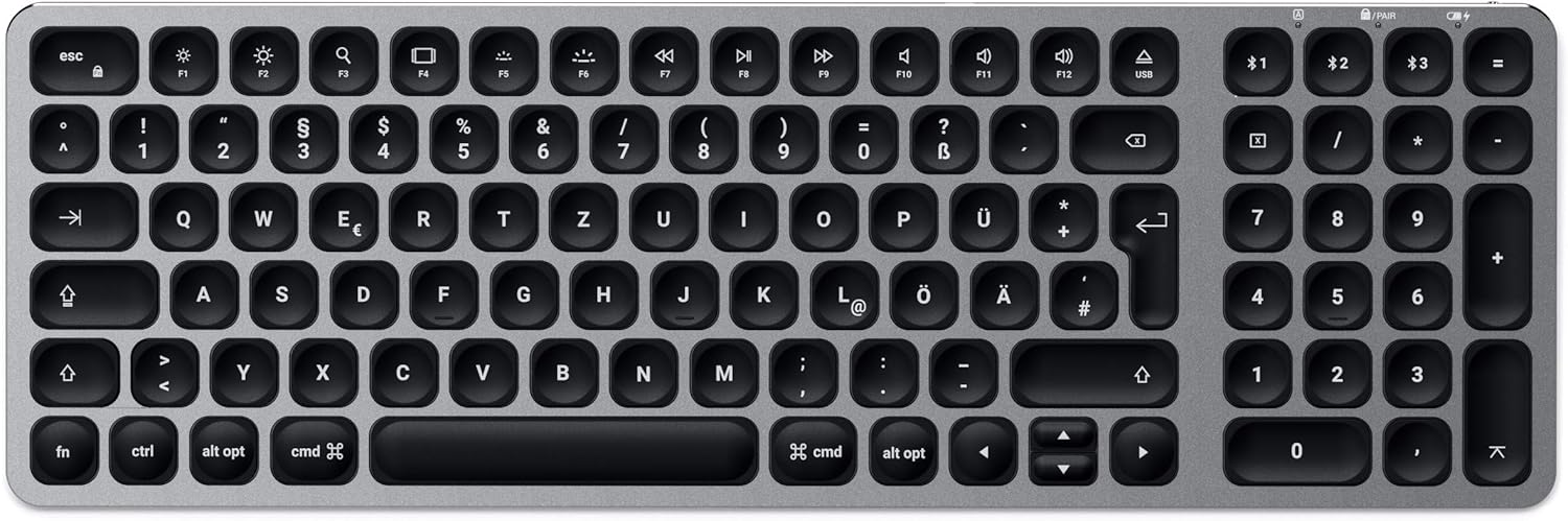 Bluetooth Klávesnice Satechi – Kompaktní Bezdrátová Klávesnice Pro Macbook Qwertz