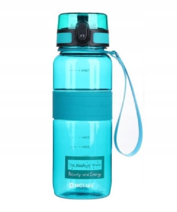 BIDON Z DZIUBKIEM NA WODĘ 750ML NIEBIESKI