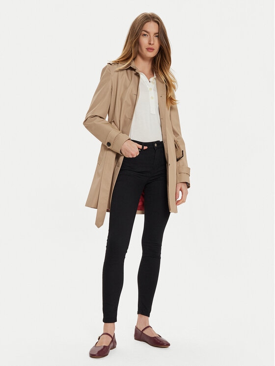 Tommy Hilfiger Černé Džínové Kalhoty S Vysokým Pasem Úzké Nohavice 30/30 6EA