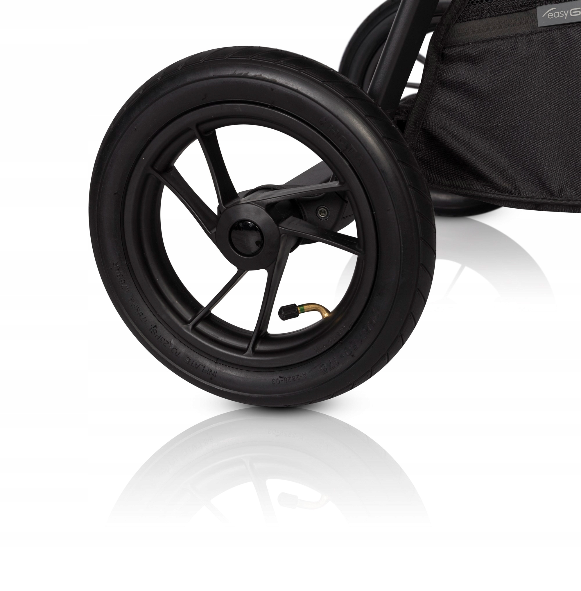 Wózek spacerowy EASY GO QUANTUM POMPOWANE KOŁA +++ Głębokość produktu 59 cm