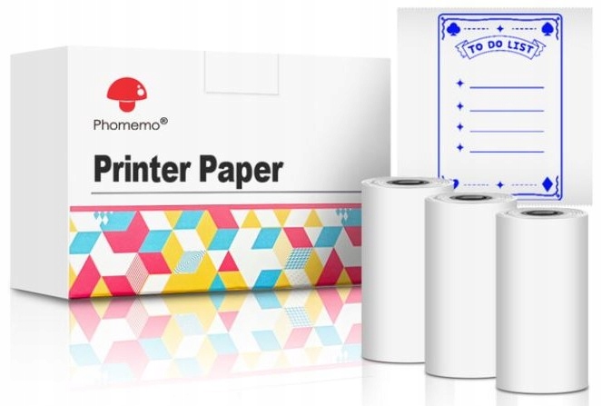 

Biały papier termiczny do Phomemo T02 i M02X (5y)