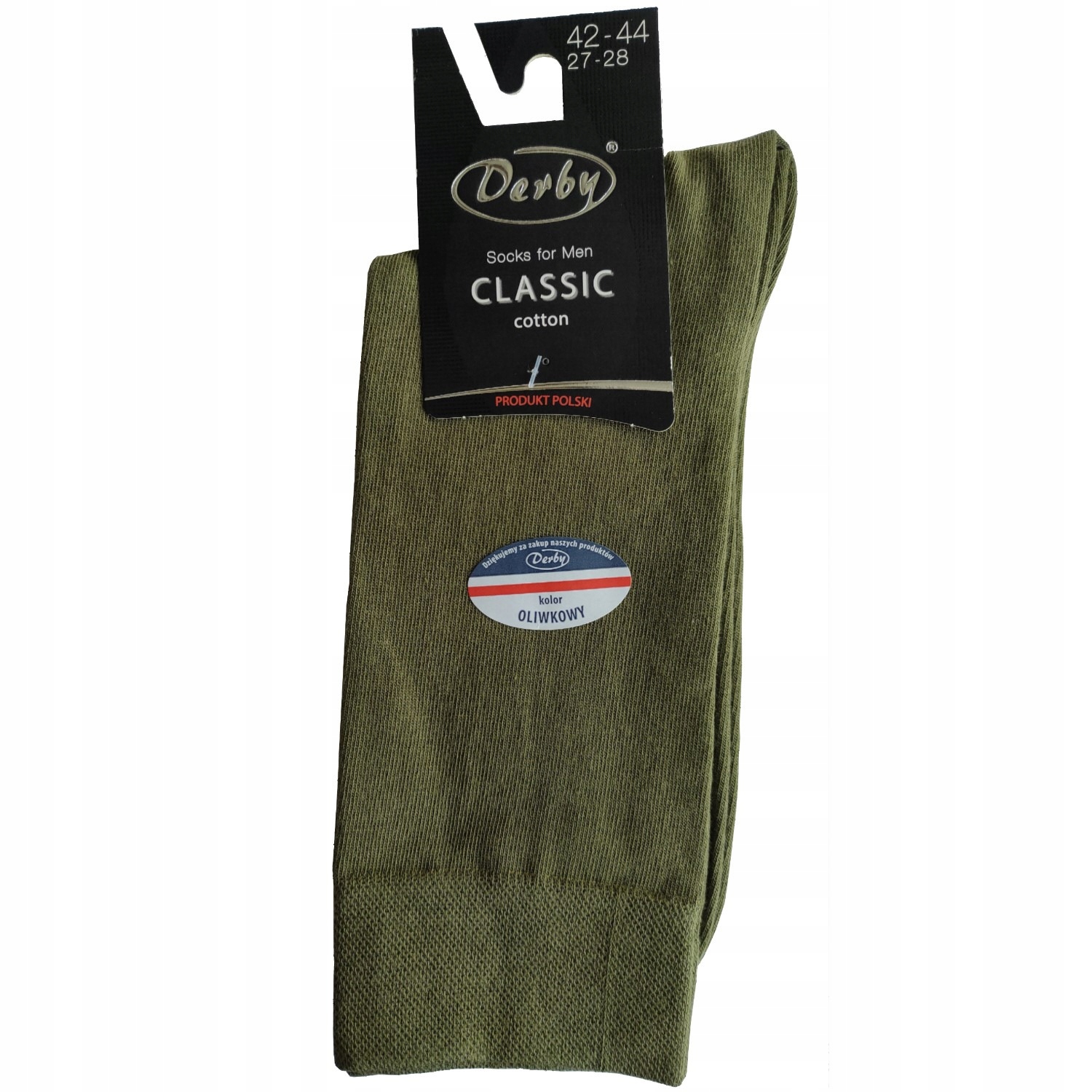 

Skarpety garniturowe Derby Classic oliwkowe