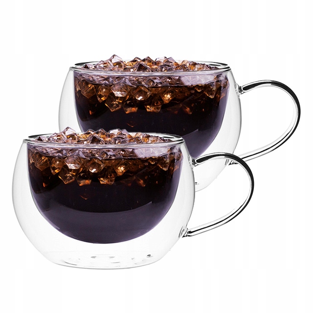 

Szklanki Termiczne 400ML Do Kawy Latte Zestaw 2SZT