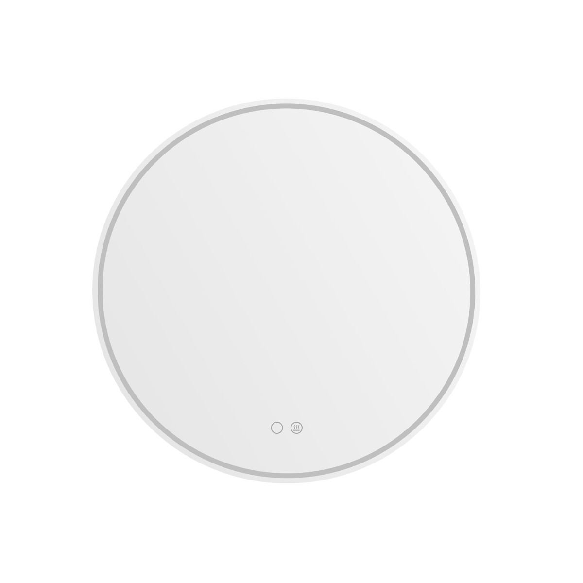 Okrúhle vyhrievané kúpeľňové zrkadlo s Led podsvietením 24 W Zuma Line