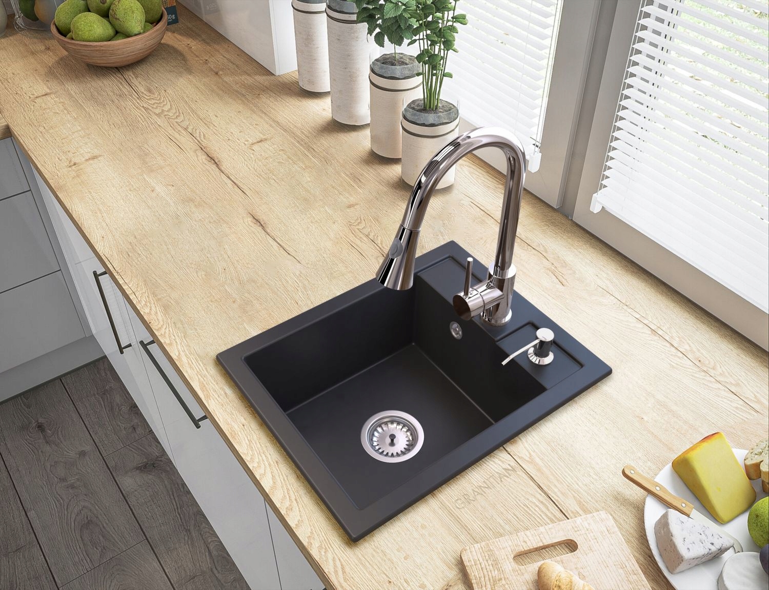 DOZOWNIK CHROMOWANY PŁYNU MYDŁA ZLEWOZMYWAK ZLEW Wysokość pojemnika 21.5 cm