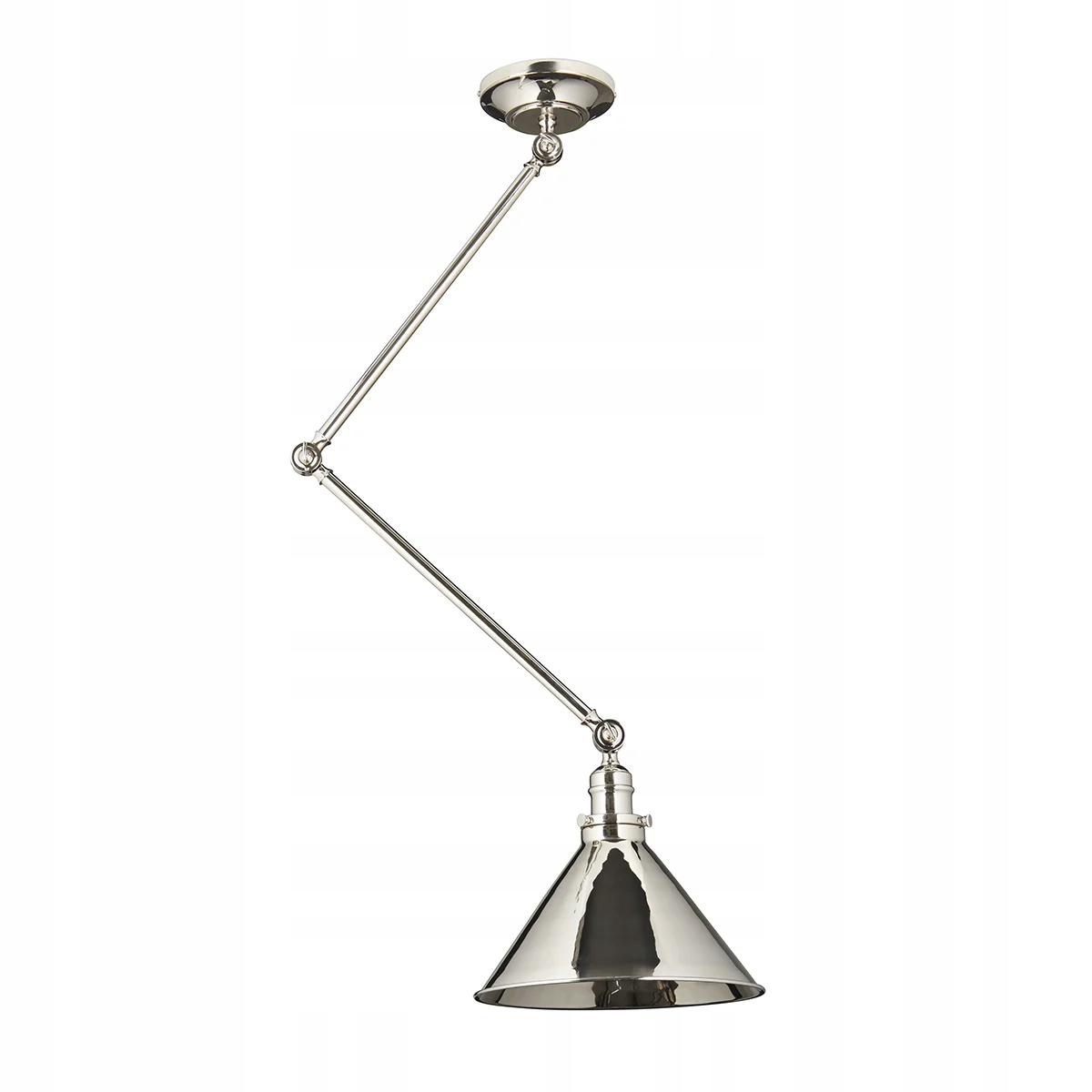Závesná lampa nikel nastaviteľná, klasická nad stôl, do jedálne Elstead