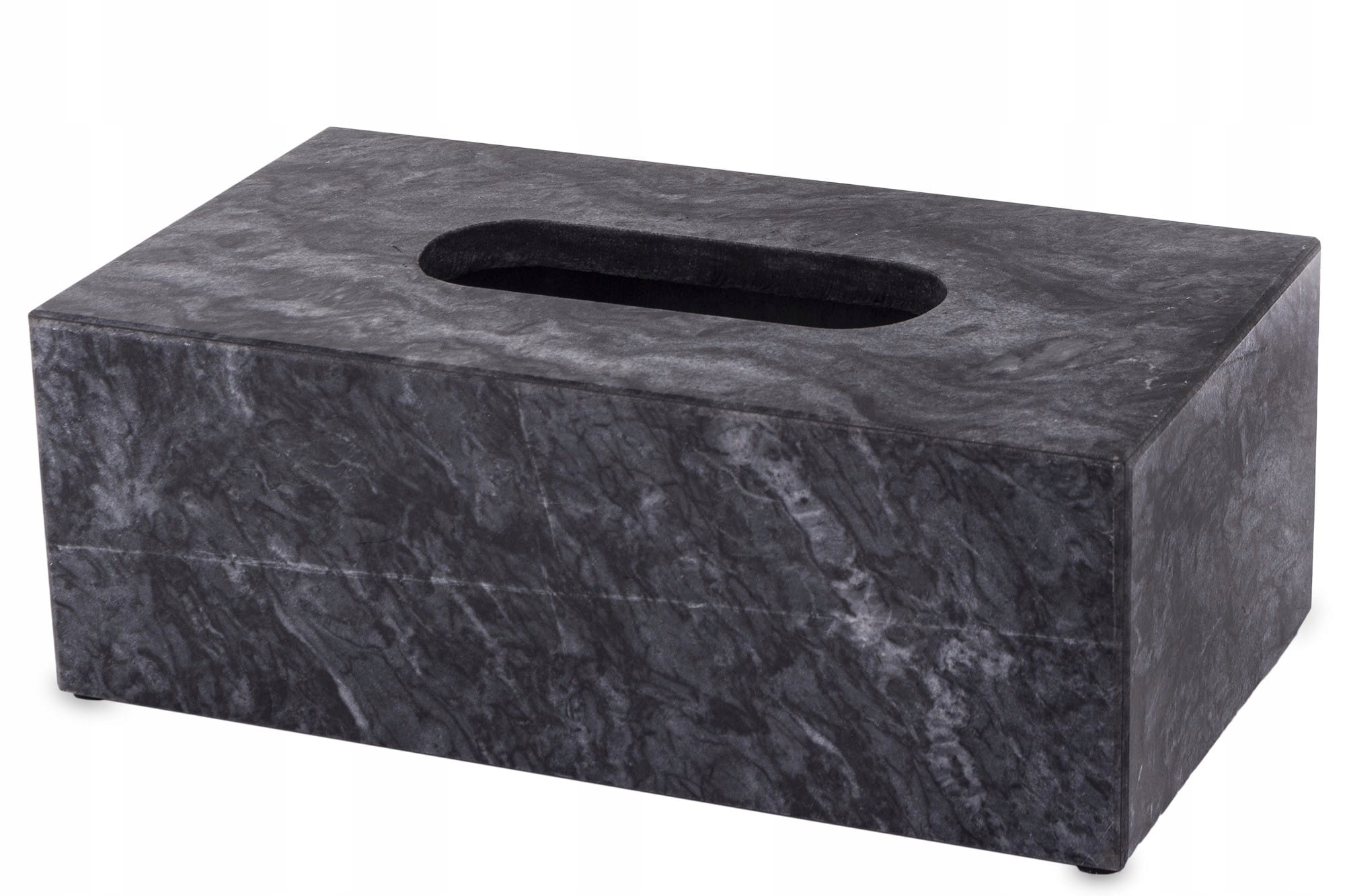 Zásobník na kapesníky krabička na ubrousky mramorově šedý 9x25x14 164403