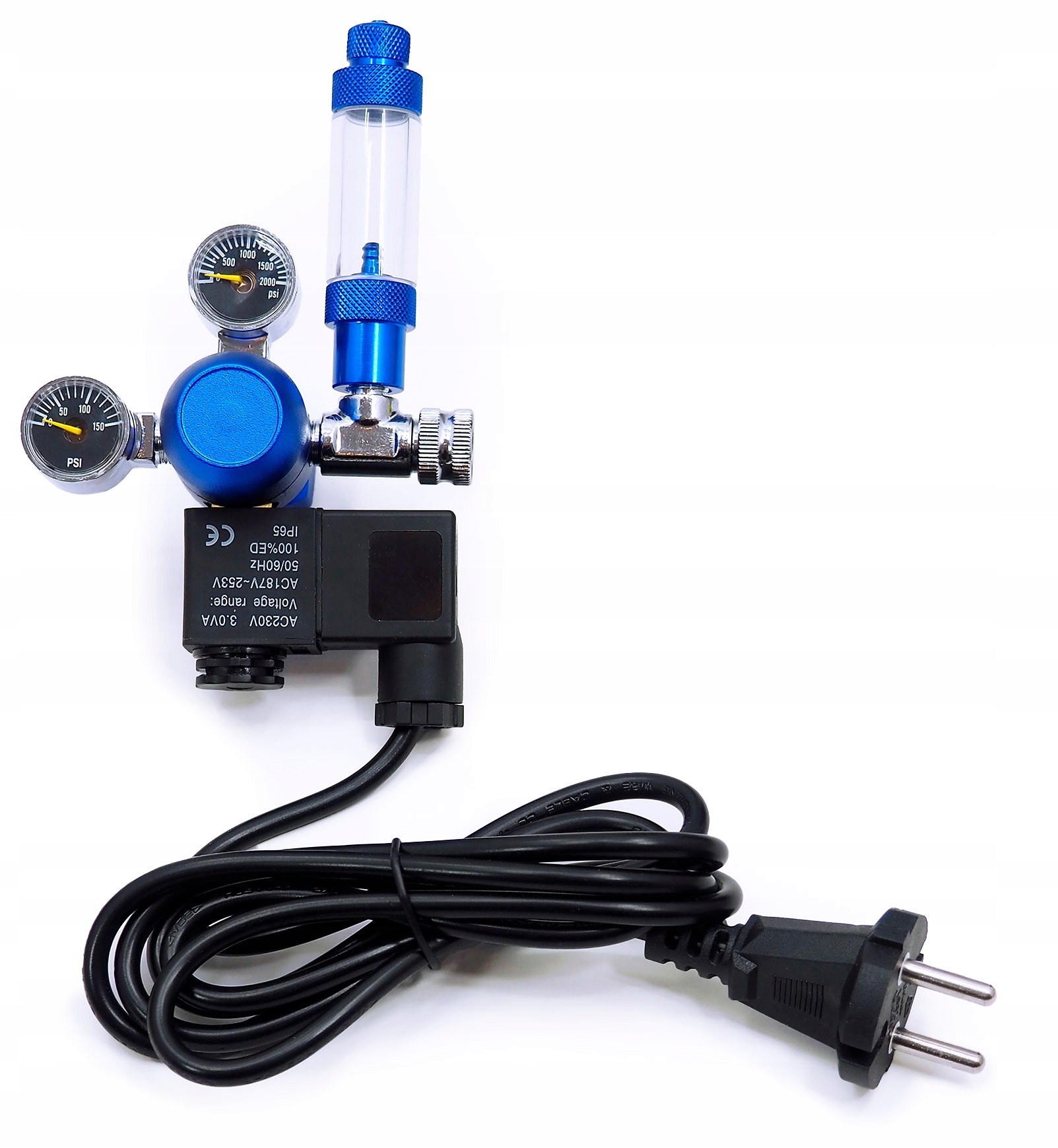 

Reduktor CO2 z elektrozaworem do Akwarium 2000 psi