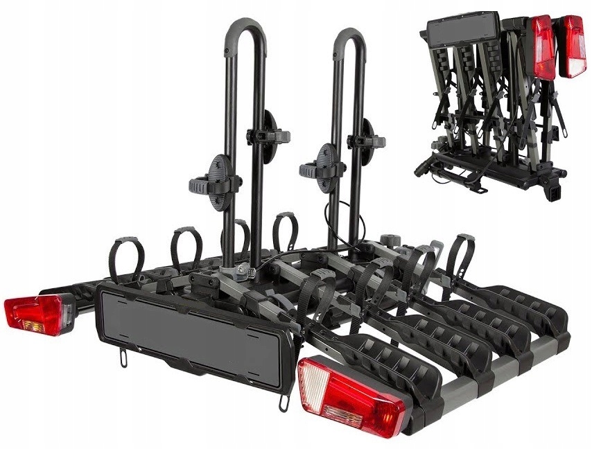 Bagażnik uchwyt rowerowy platforma na hak Inter Pack NEW SPIDER 4 rowery