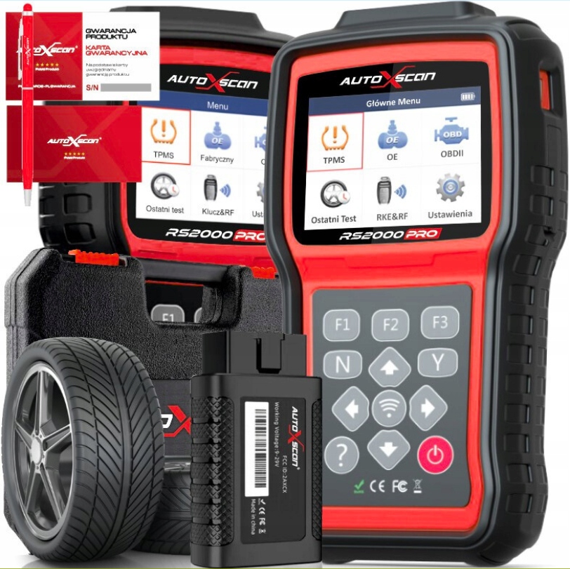 Programátor Tpms Autoxscan RS2000TPMS Nová Hlavice Polština Zdarma Akt
