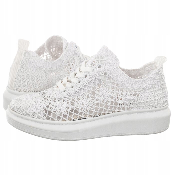 Dámské boty Tenisky Polobotky Ažurové Obuv Artiker Bílá 50C1115