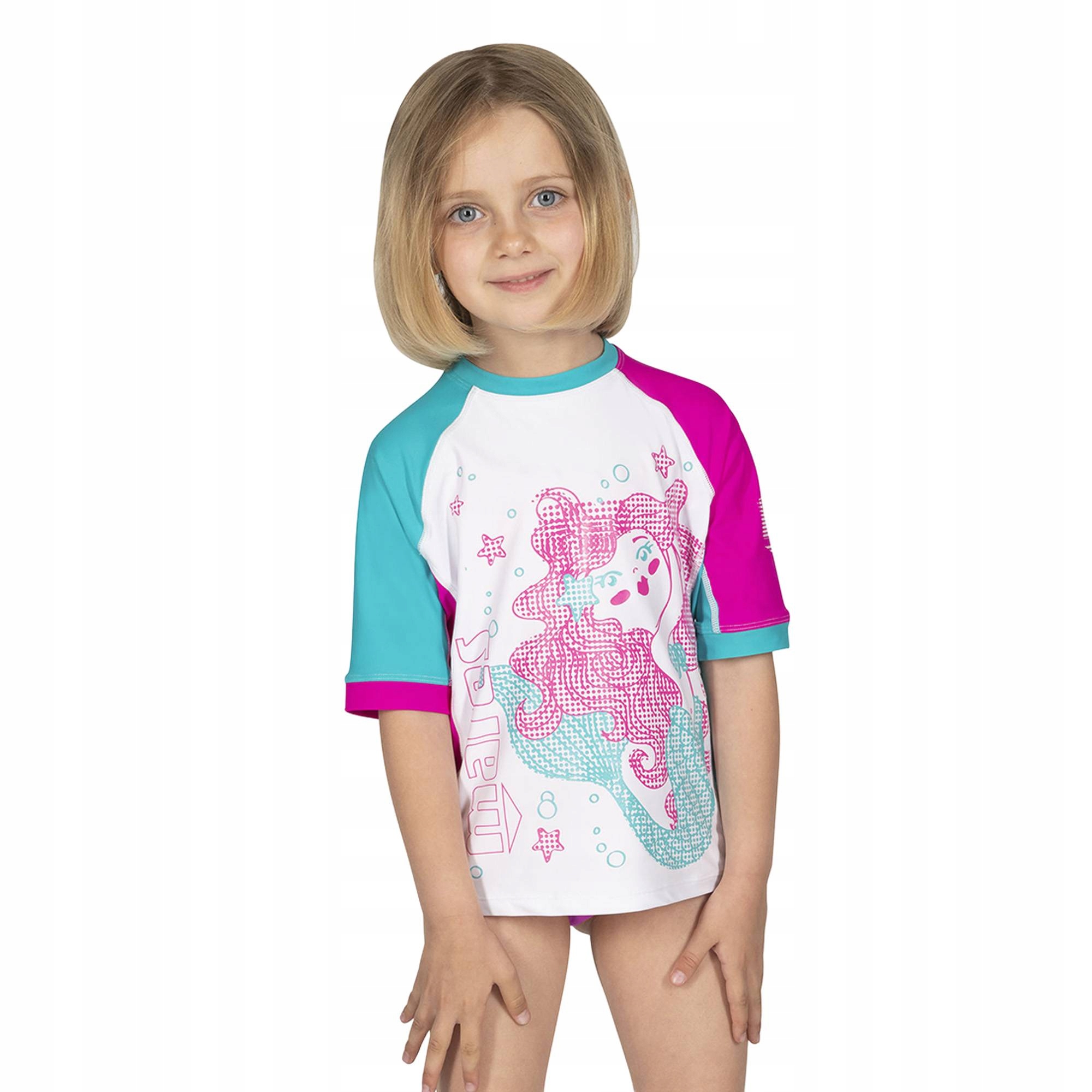 Koszulka do pływania dziecięca Mares Rashguard Shield Kid magenta S