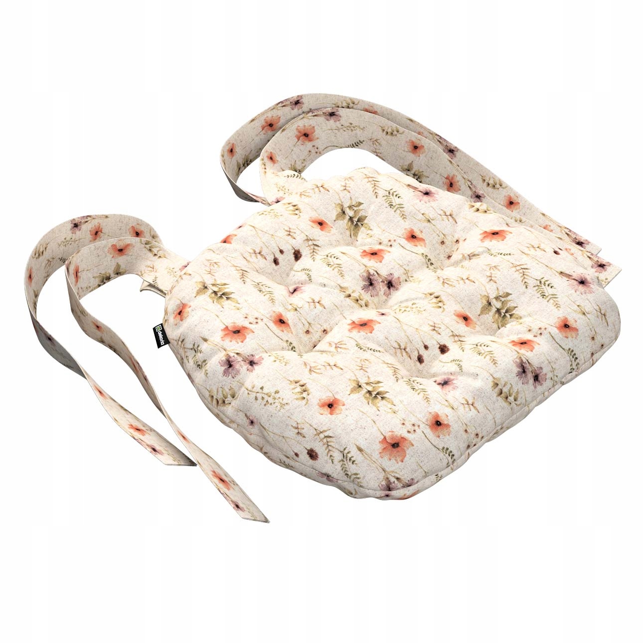 Polštář na židli Marcin 37x40 přírodní, plátnová vazba